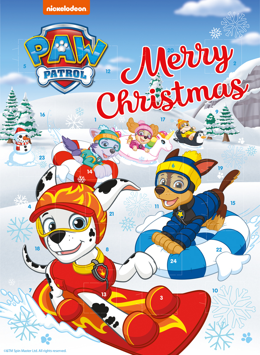 Windel Paw Patrol Adventskalender mit Vollmilchschokolade 75g 870685