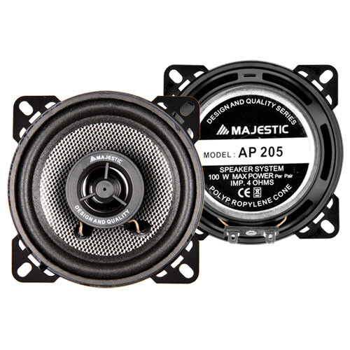 Nový Majestic AP-205 okrúhly 2-pásmový reproduktor do auta 100 W 2 jednotky
