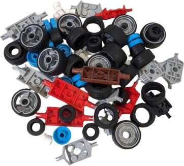 LEGO® City 15 náprav s kolesami zmiešané farby NOVINKA! Diely 45