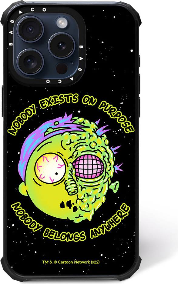 ERT GROUP Rick and Morty Pattern Rick & Morty 010 Magnetické puzdro na mobilný telefón pre IPHONE 13 PRO MAX Case, palcové, kompatibilné s MagSafe, nárazuvzdorné, čierne