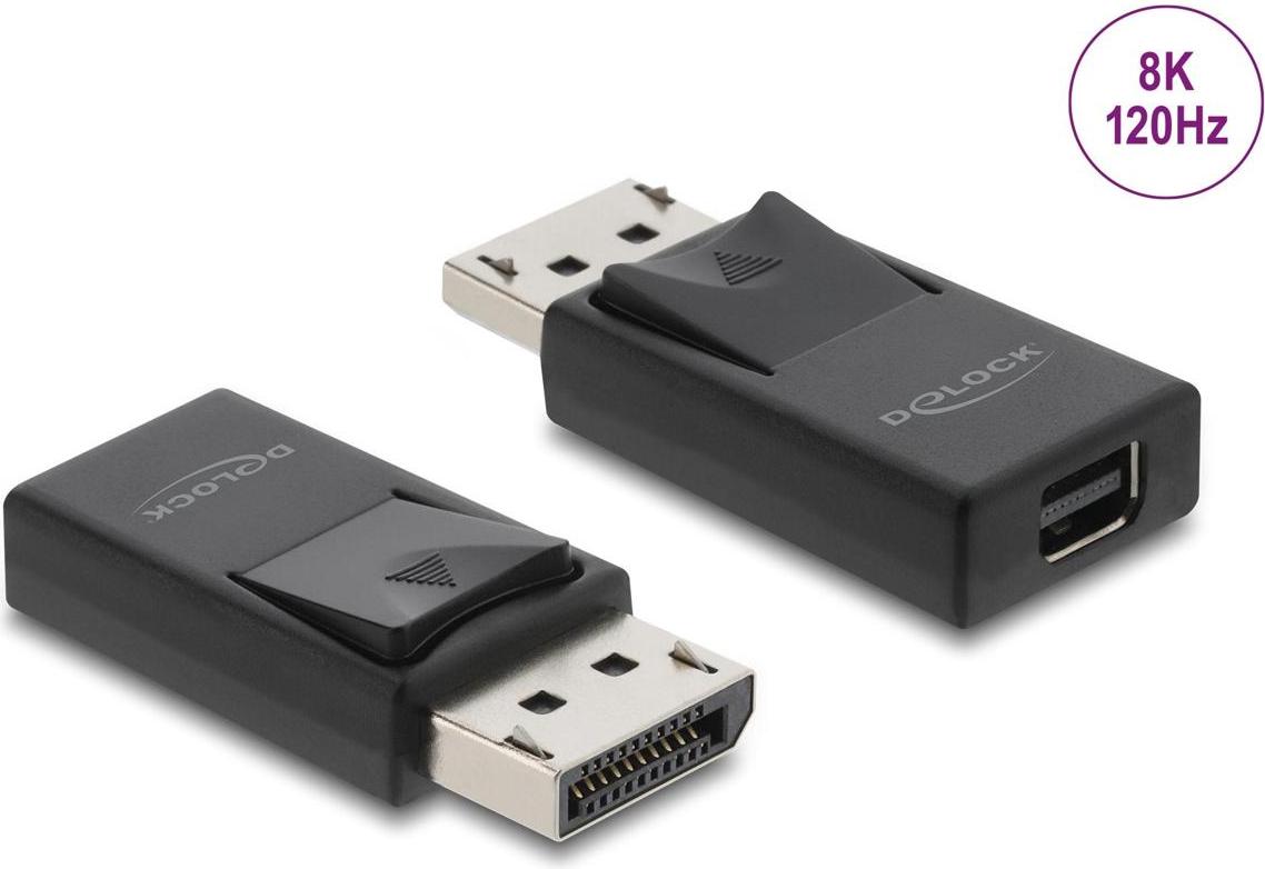 Delock DisplayPort zu Mini DisplayPort Adapter 8K mit HDR und HDCP Untersttzung 61074