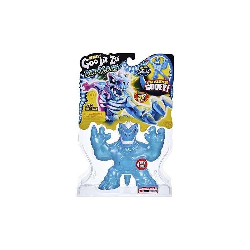 Heroes of Goo Jit Zu - Figura de Accion Dino X Ray Tyro, Multicolor (CO41187) BANDAI