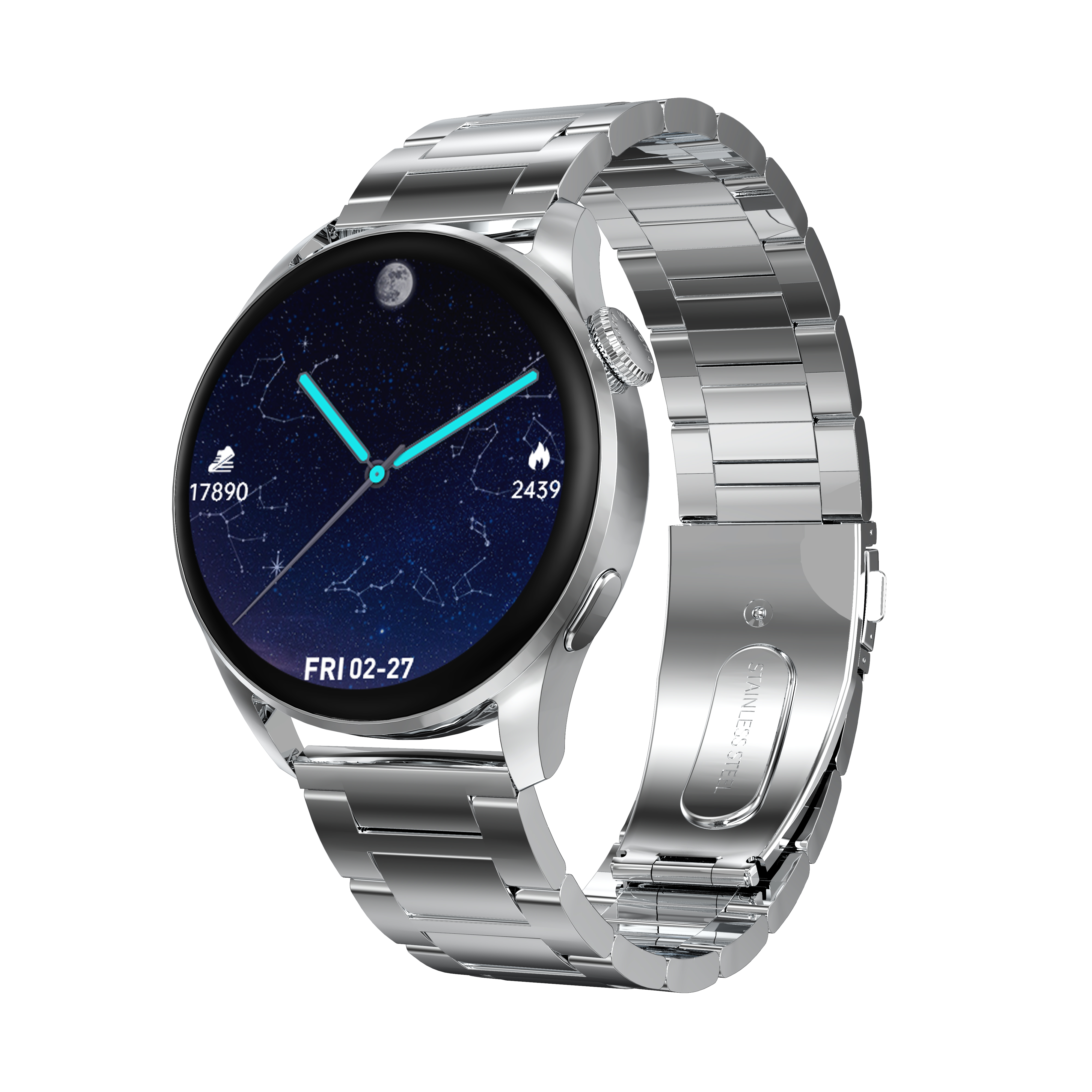 Mode Smartwatch Armband Fitness Tracker 1,3 Zoll HD-Display für Herren Damen 