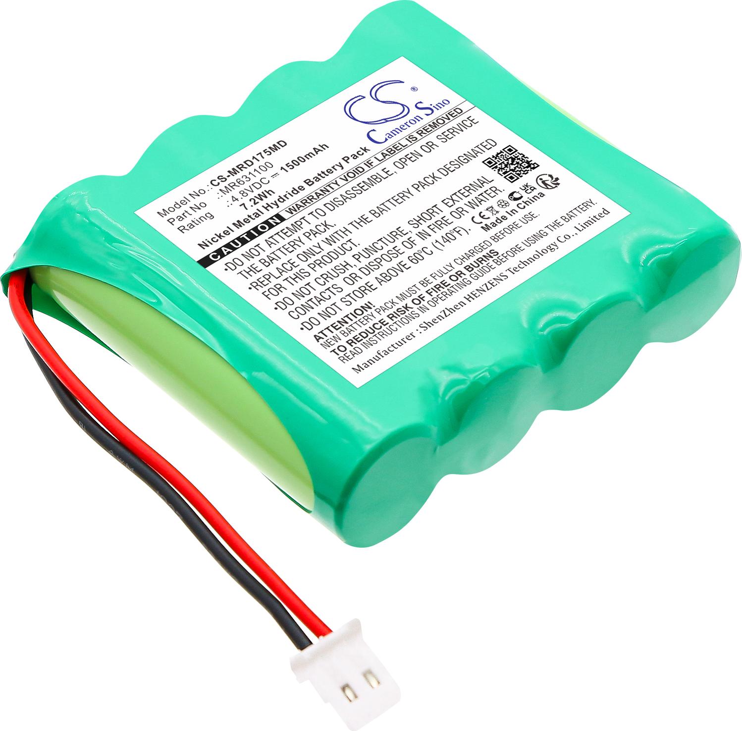 TECHTEK Akku Kompatibel mit [MedReady] 1750 Medication Dispenser, MR-357 Medication Dispenser Ersetzt MR631100