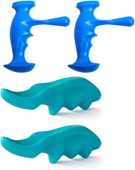 Famanu Handmassager für Muskelentspannung und Stressabbau - Blau-Grün SHSHOP