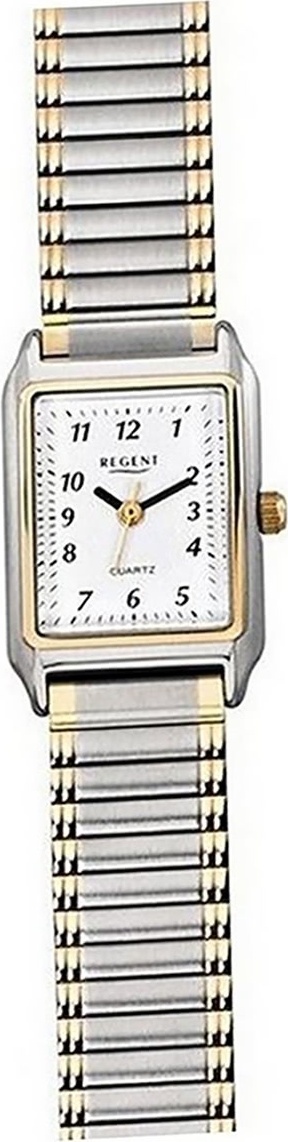 Regent kovové dámske hodinky F-460 analógové náramkové hodinky strieborné zlaté kovový náramok D2URF460