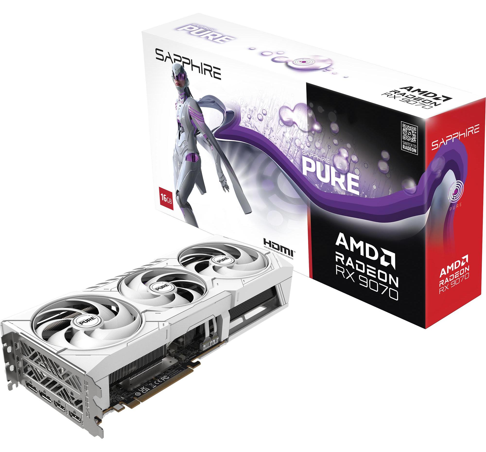 Sapphire PURE Radeon RX 9070 GAMING 16GB 11349-02-20G