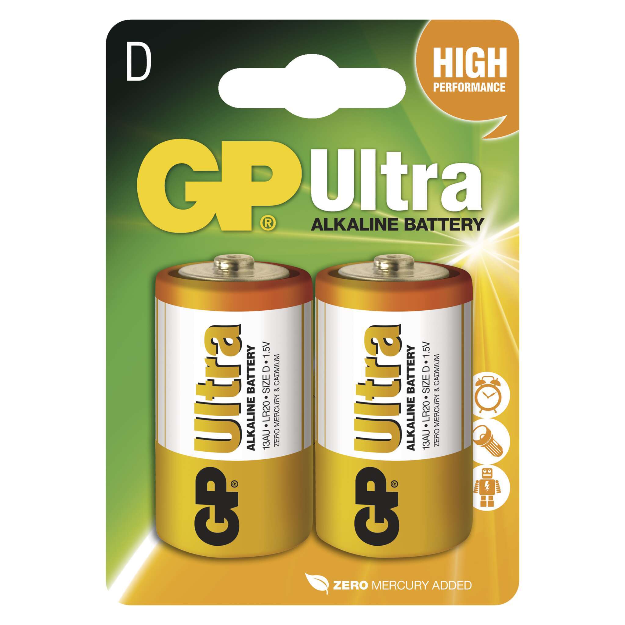 GP Batteries ULTRA ALKALINE D, Alkali, 1.5 V B1941
