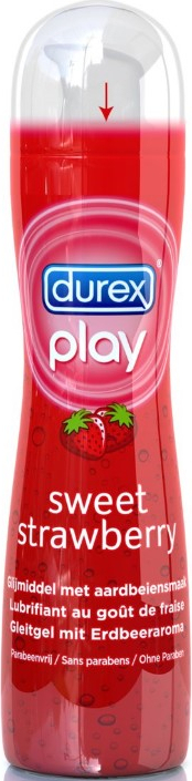 rotes gleitgel Durex Play Saucy Strawberry Erdbeer-Gleitgel 50ml Gleitgele