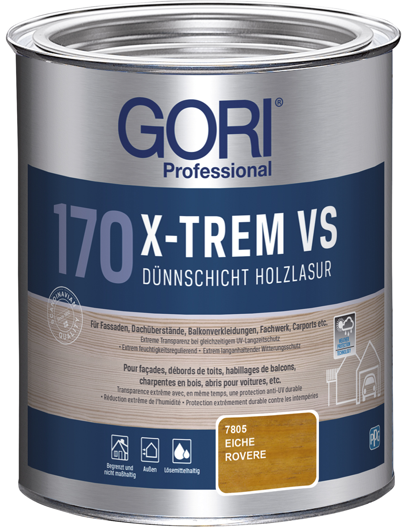 PPG Coatings Gori 170 X-Trem Vs - 2.5 Ltr (Eiche)