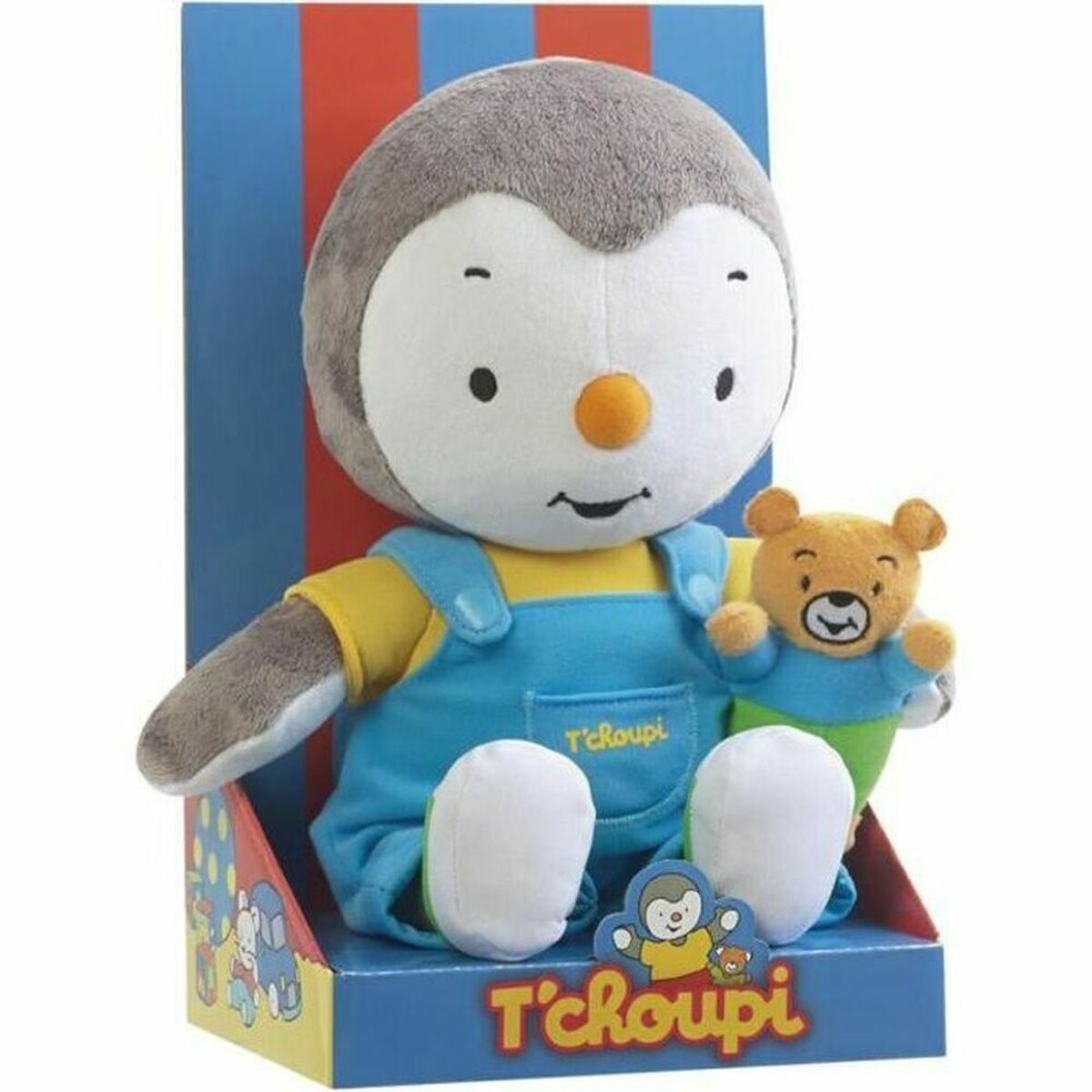 Coffret De 4 Peluches T'Choupi – Papa, Maman, T'Choupi Et Fanny – 19 Cm, Licence Officielle – Dès 18 Mois, Cadeau Famille