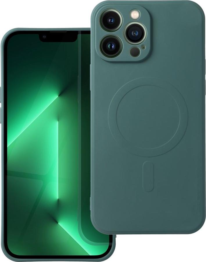 SILIKÓNOVÝ KOBEREC MAG COVER na mobilný telefón kompatibilný s MagSafe vhodný pre SAMSUNG A56 čierny