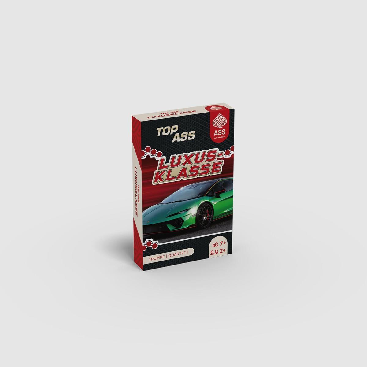 ASS Spielkartenfabrik TOP ASS Luxusklasse Quartettspiel – Luxusautos vergleichen 10054660-0001