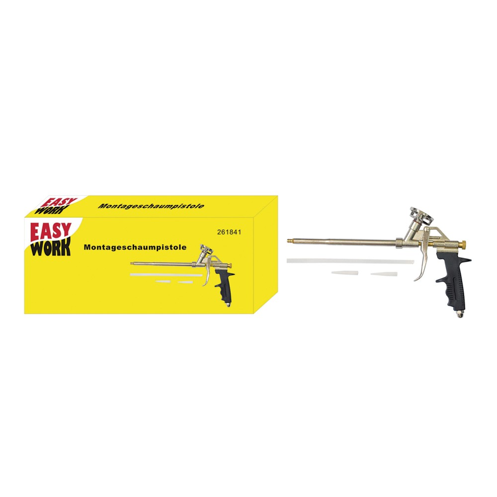 Easy Work 65132 PolyurethanMontageschaumpistole, L 32,5 cm, für 750 ml Kartuschen (1 Stück) EKS261841