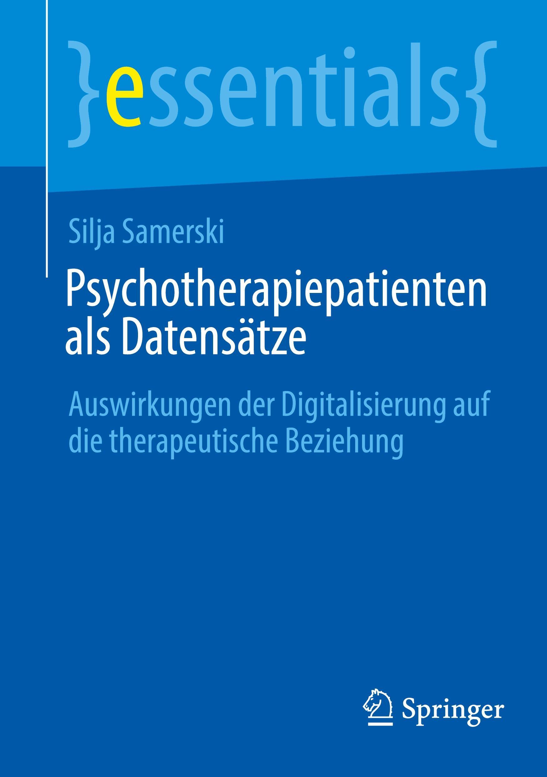 Sonstige Verlage Psychotherapiepatienten als Datensätze