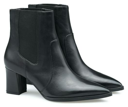 Lloyd Damen Stiefeletten aus echtem Leder mit spitzer Schuhspitze und Reißverschluss