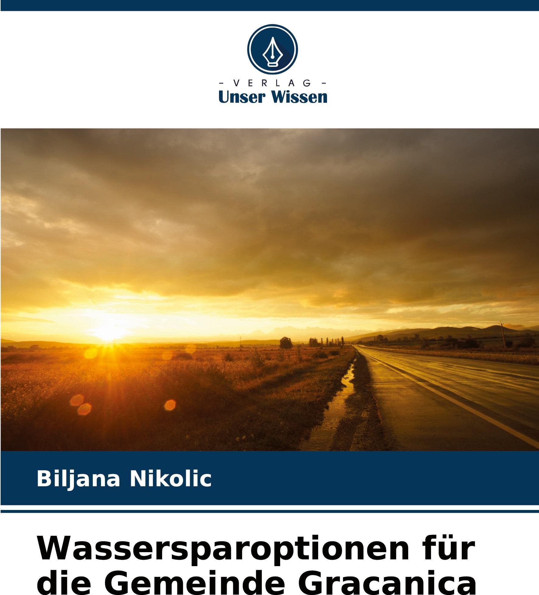 Sonstige Verlage Wassersparoptionen für die Gemeinde Gracanica
