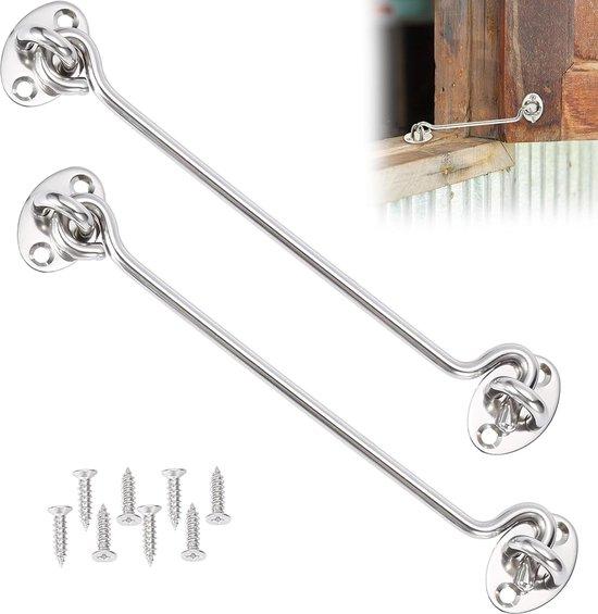 OEM 2 Stahl-Überwachungsstangen mit Visier, Überwachungsstange Edelstahl, Türverschluss, Edelstahl-Überwachungsstange, Überwachungsstange, Edelstahl-Türverschluss, Balkonklammer (60 cm) 2026