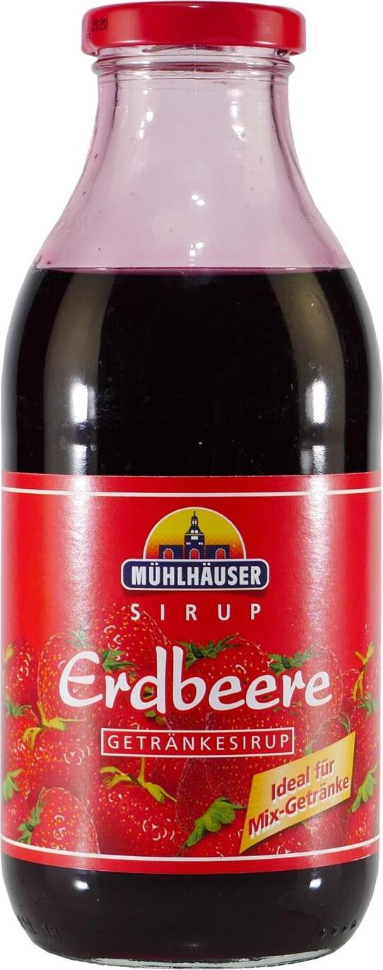 Mühlhäuser Erdbeer Getränkesirup (12 x 0,5L) 12132-KA