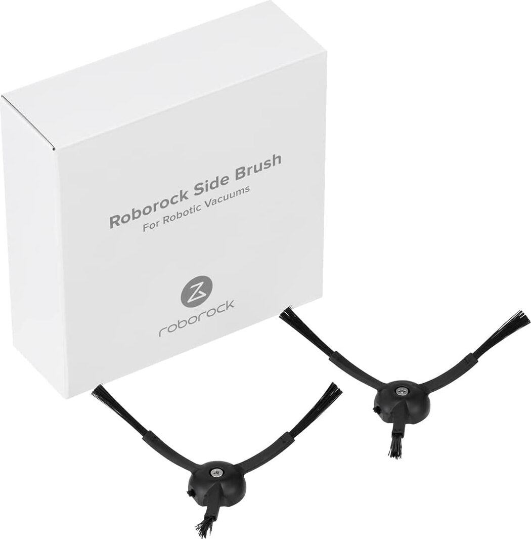 Roborock Originálne príslušenstvo Bočné kefky pre S8/S8+/S8 Pro Ultra/S7 Max Ultra/Q Revo/S7/Q7 Max/S7 Maxv Ultra/S7 Pro Ultra/S6/S6 Pure/S6 MaxV/S5/S5Max/S4 a E, 2ks (čierne)