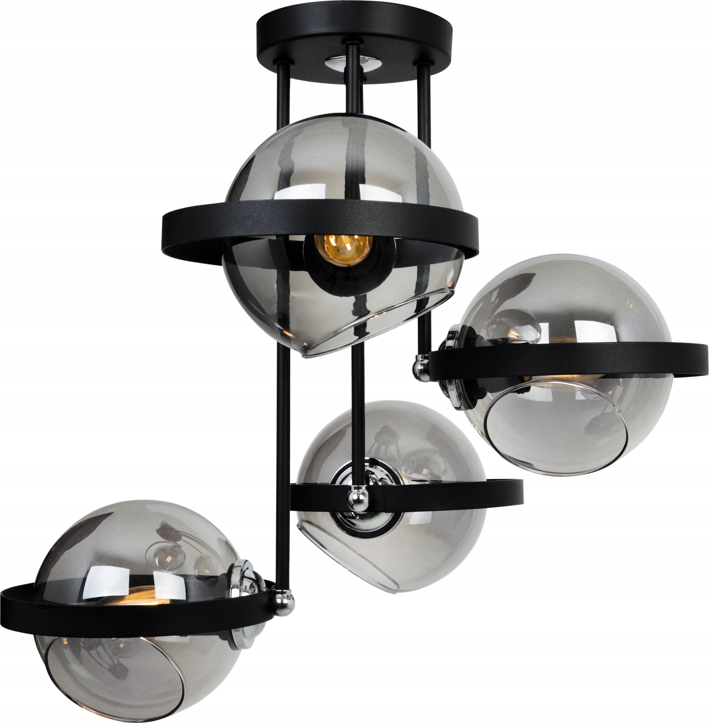 Deckenlampe Hängelampe Plafond Kronleuchter Loft elegant mit Glasschirmen