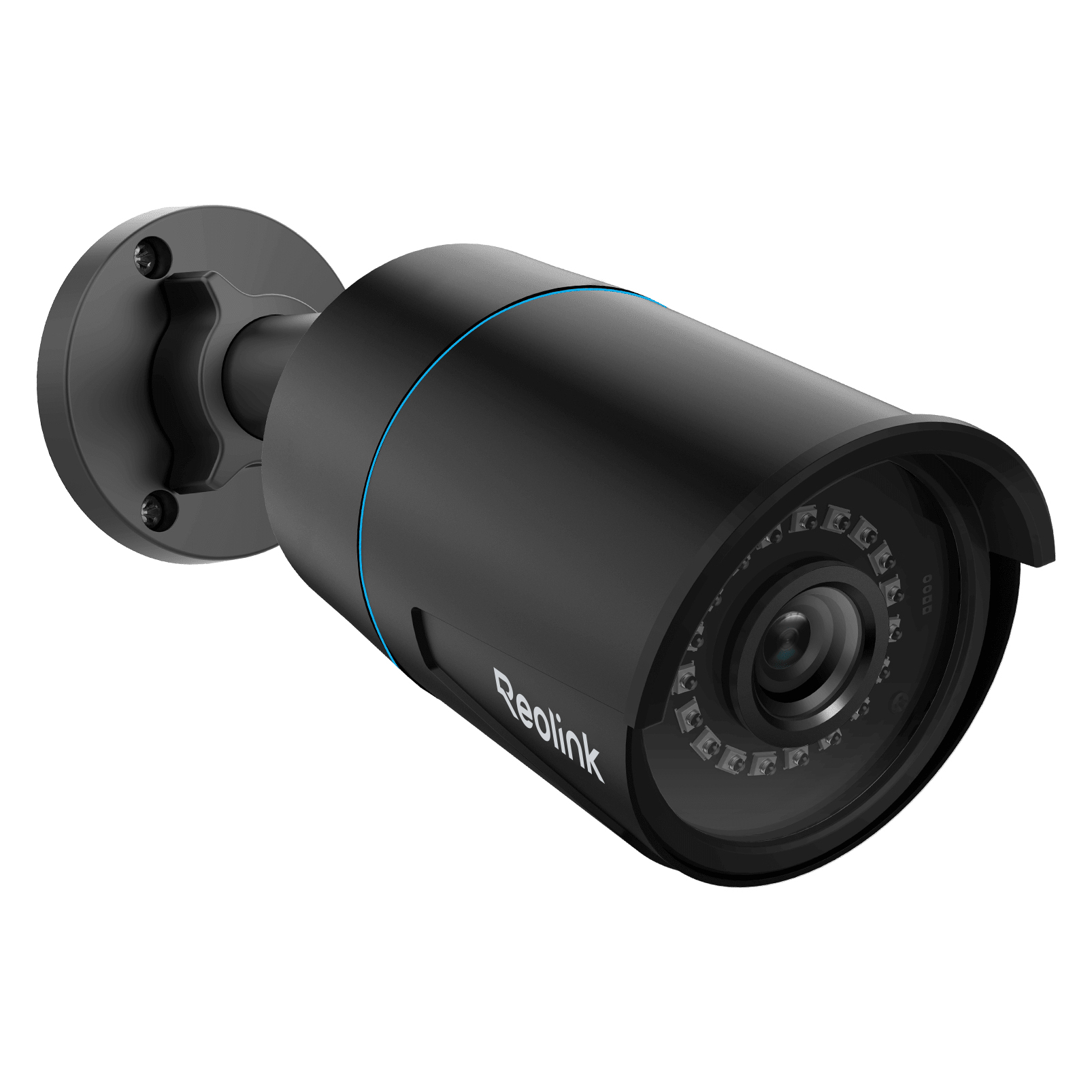 Reolink RLC-510A, 2K+ 5MP PoE vonkajšia monitorovacia kamera, detekcia osôb/aut, časozberné snímanie, nočné videnie, IP67, nahrávanie zvuku, čierna