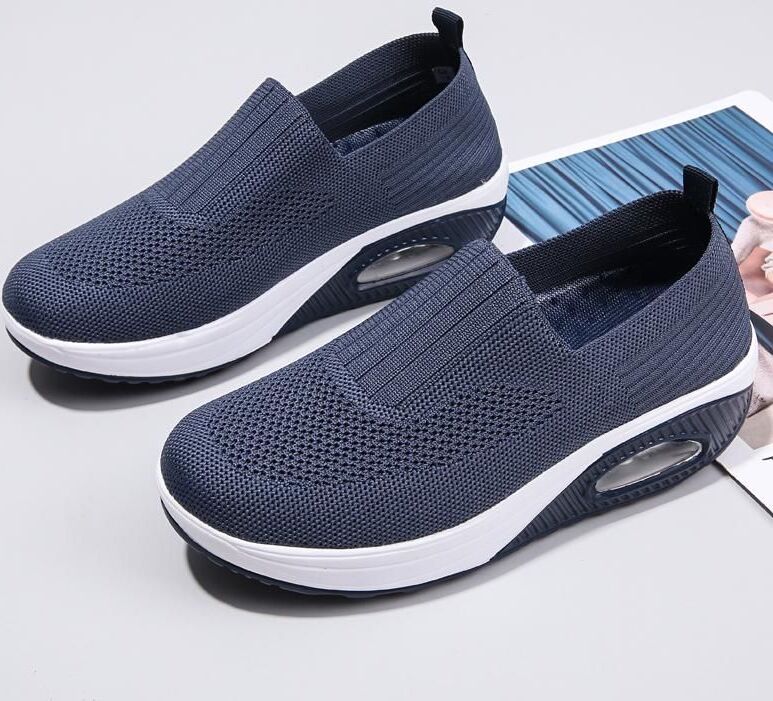 TUINANLE Laides Atmungsaktive Loafers Lässiger Sport-Sneaker, 35, Blau