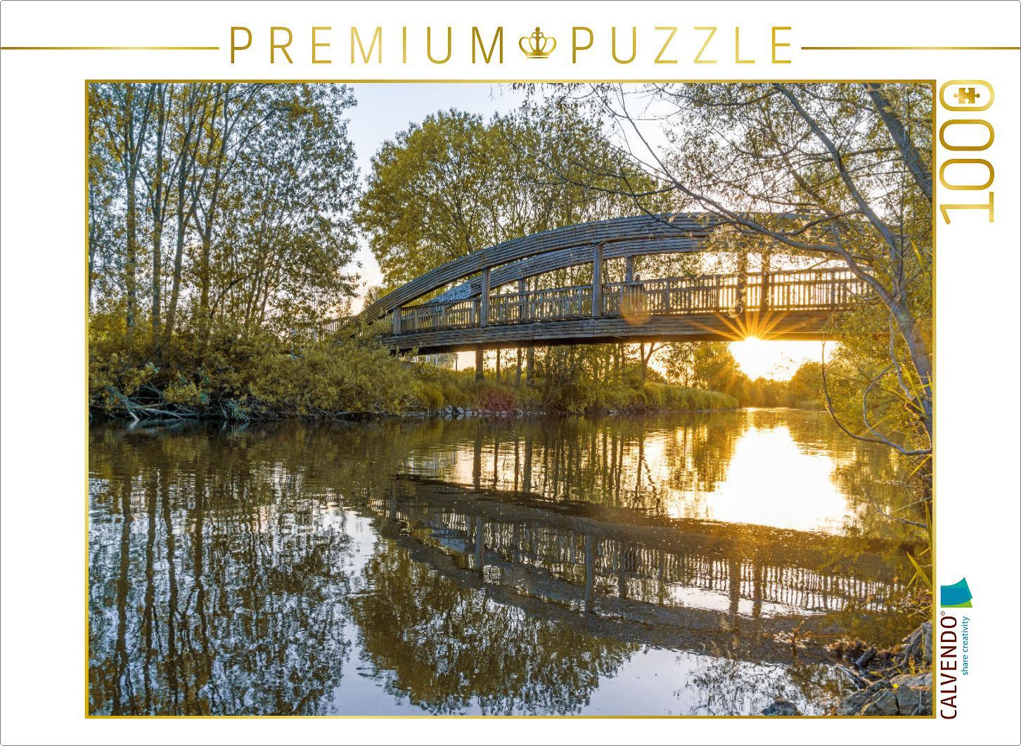 CALVENDO Puzzle Ratheimer Brücke | 1000 Teile Lege-Größe 64x48cm Foto-Puzzle für glückliche Stunden