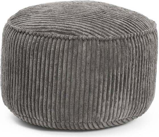 DS Produkte LUMALAND Sitzsack Pouf Cord - Grau
