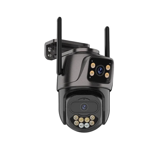 Kamera PTZ wifi, rozlíšenie 4K, nočné videnie, čierna kamera, zástrčka EÚ