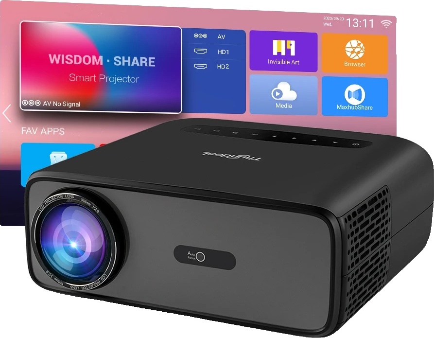 Projektor Full HD, jas 15 000 lúmenov, kontrastný pomer 16 000:1 , TD97Pro Android