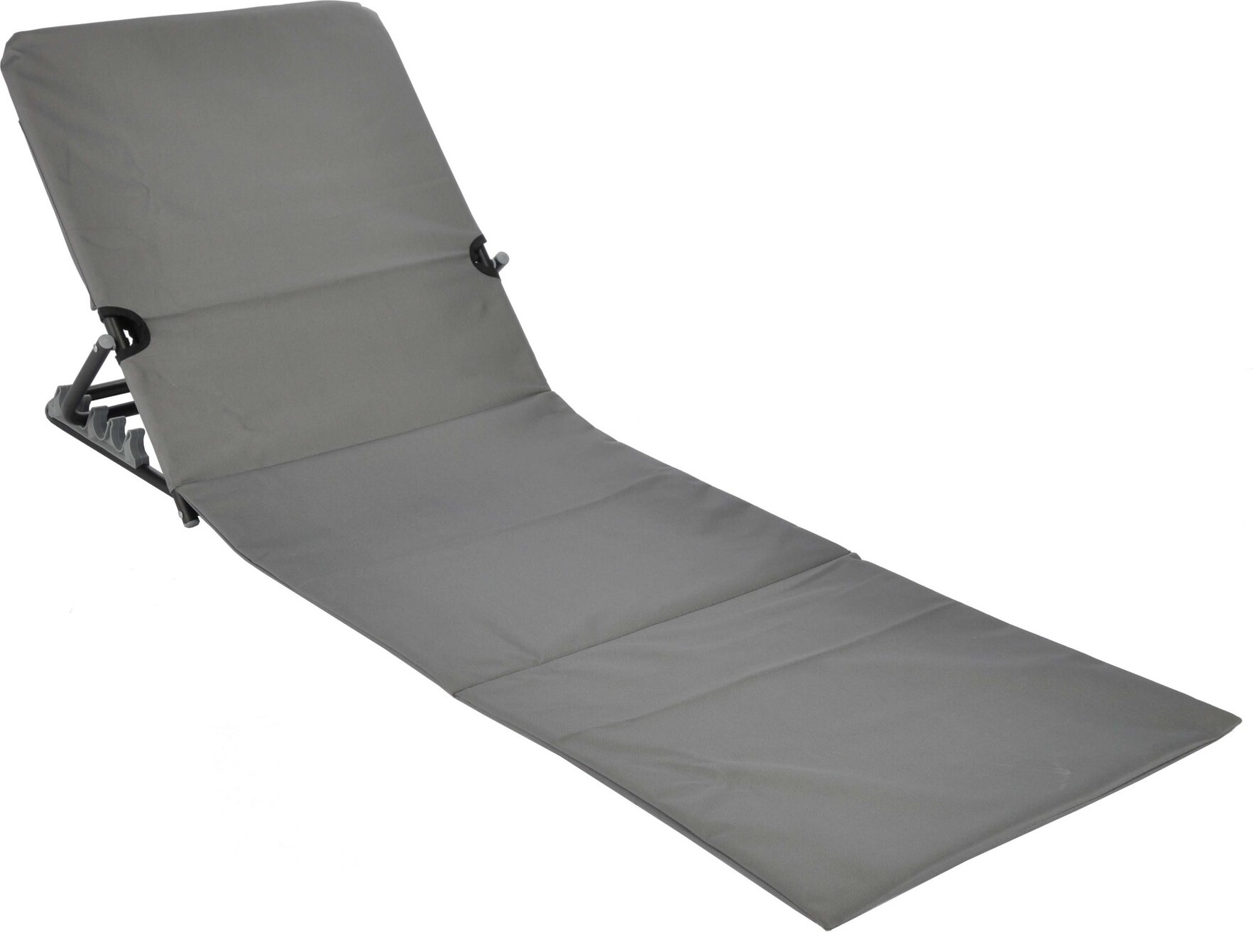 HI Faltbare Strandmatte PVC Grau 423980