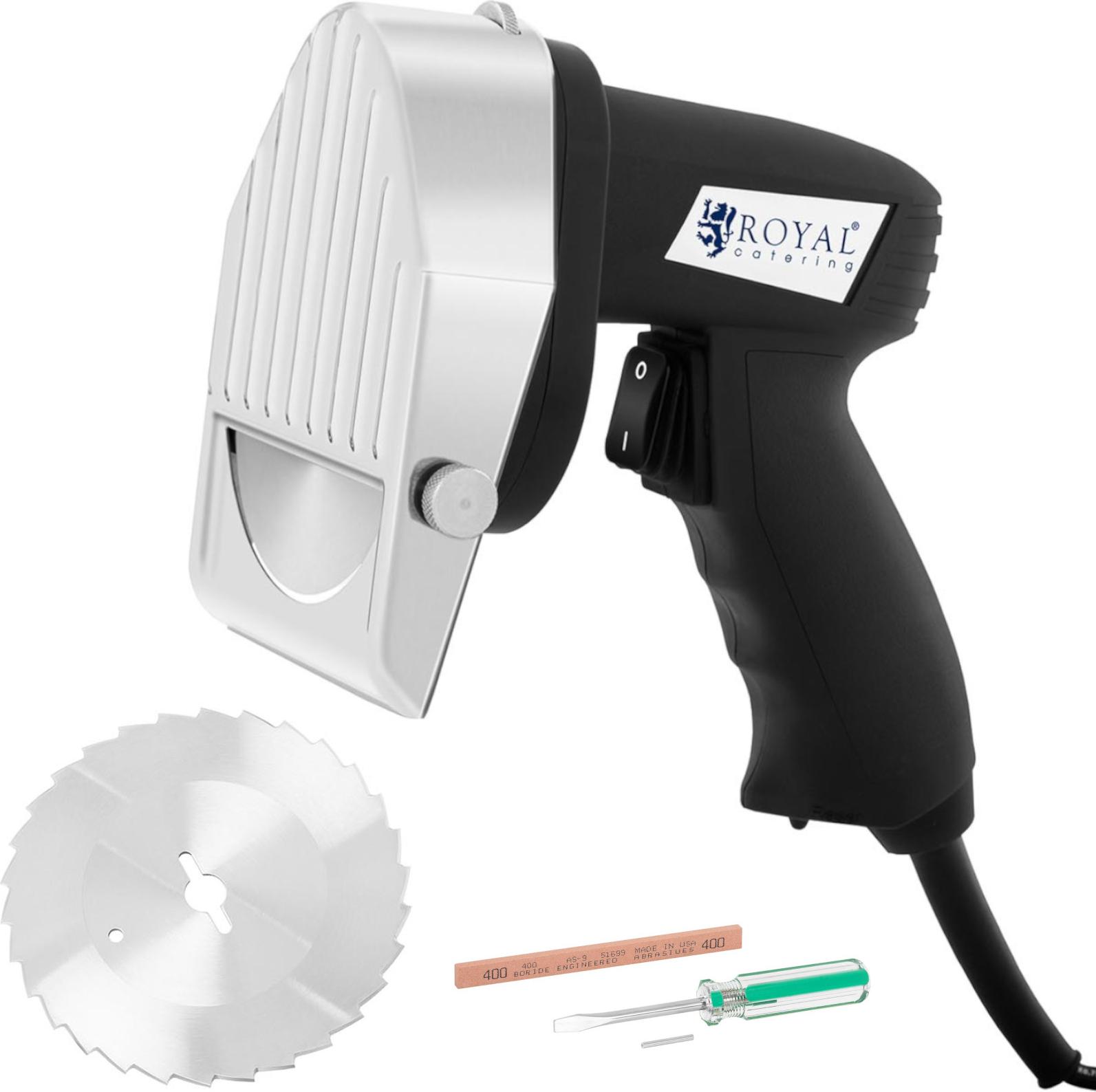 Royal Catering Elektromesser für Döner-Gyros 1-8mm 80W RCKK-80.2