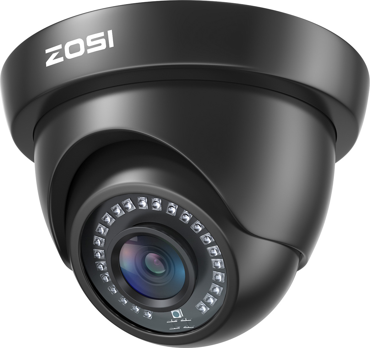 ZOSI HD 2MP 4in1 Außen Dome Video Überwachungskamera mit OSD Taste, Videoausgang in 1080P TVI/CVI/AHD/960H 1AC-4192C-BS-P