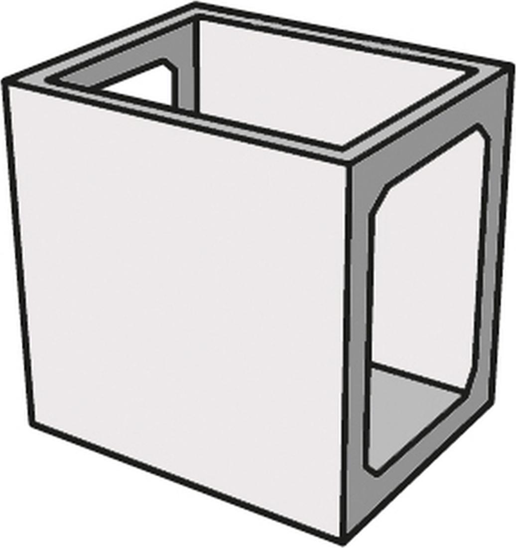 ELEMENTI Outdoor Küche Modul 4 aus GRC Zwischenelement groß, B90 x T72,1 x H90 cm BSS01004