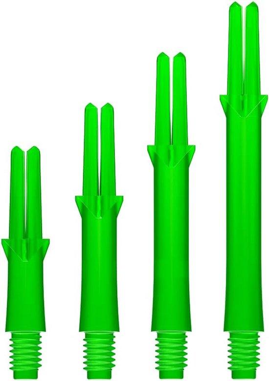 Famanu Dartschäfte 2-teilige Standard Nylon-Dartschaft, grün, 330 mm