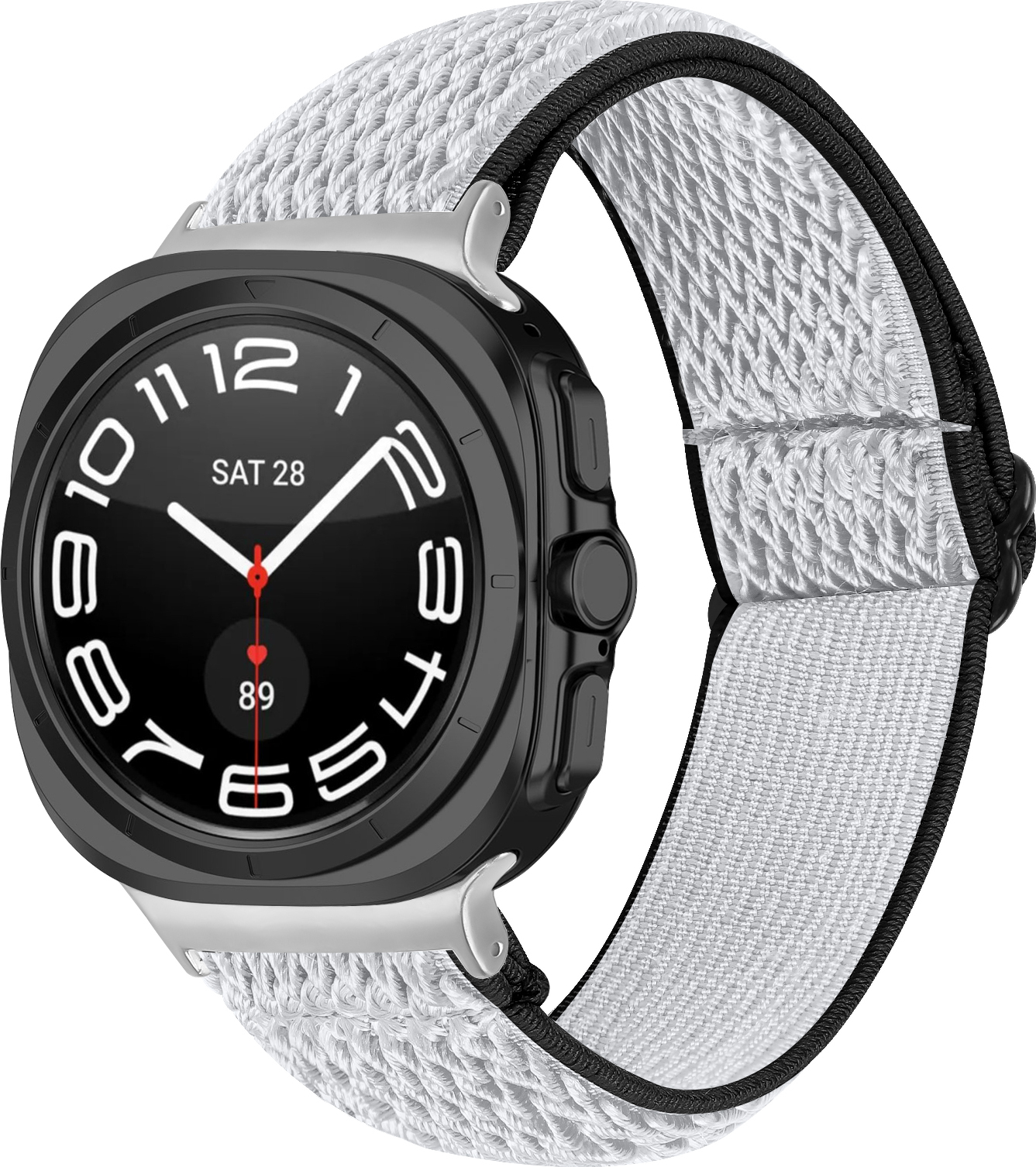 INF Remienok na čelenku Samsung Watch Ultra Čierna biela