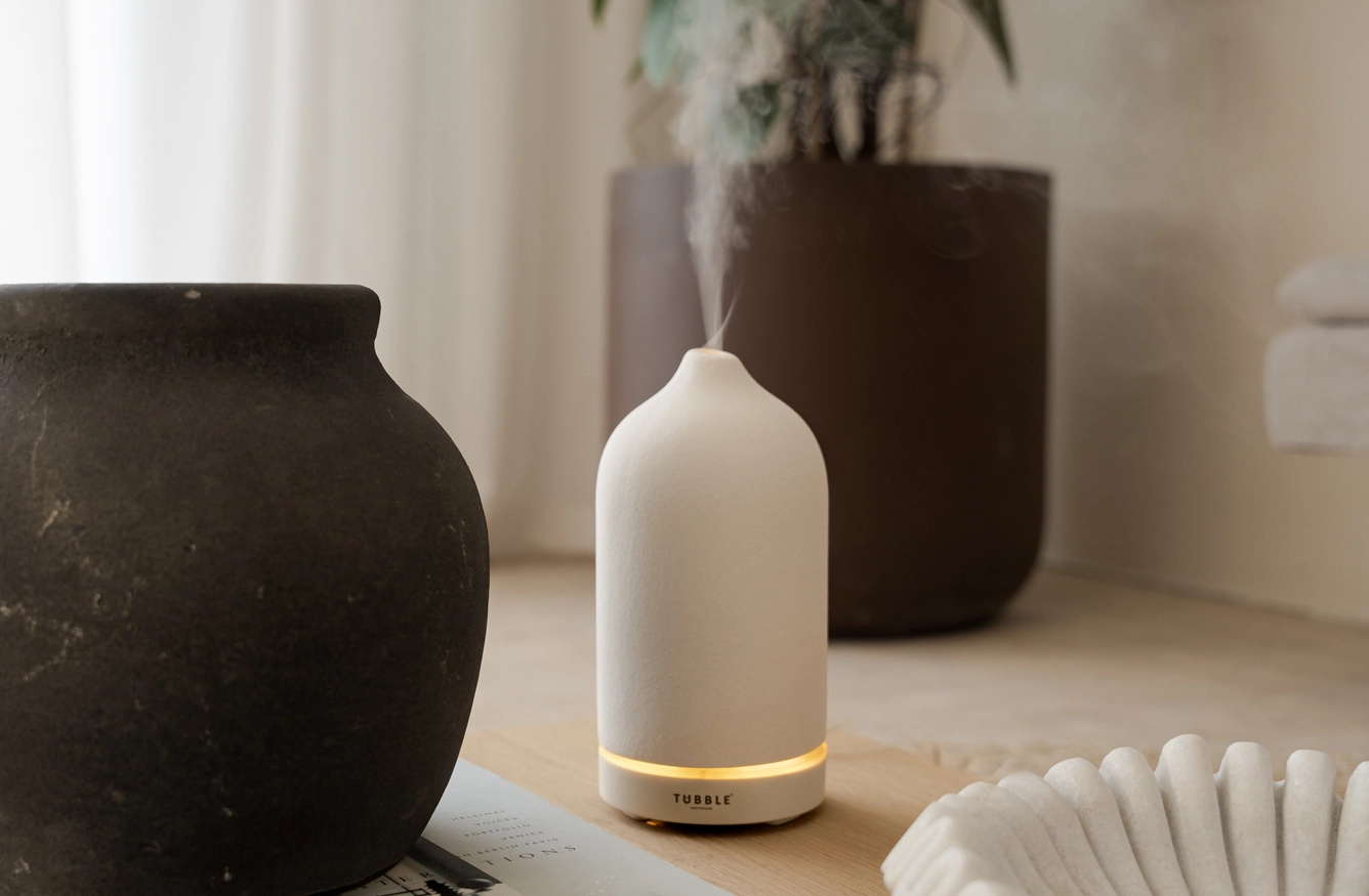 Tubble® Porcelain Aroma Diffuser Onyx Black - Etherische Olie