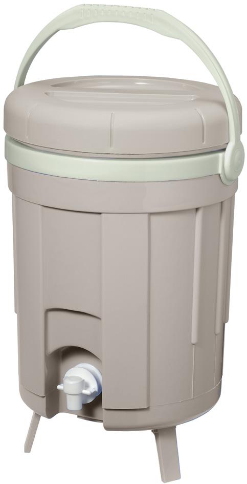 EDA Plastiques EDA Komposteimer BOKASHI 8 Liter kalkfarben / mandel 013123 BE.CA/V.
