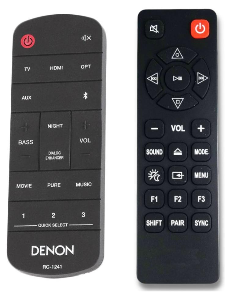 BELIFE Ersatz Fernbedienung für Denon Home Soundbar 550 CLC-SOUNDBAR = IRC86523