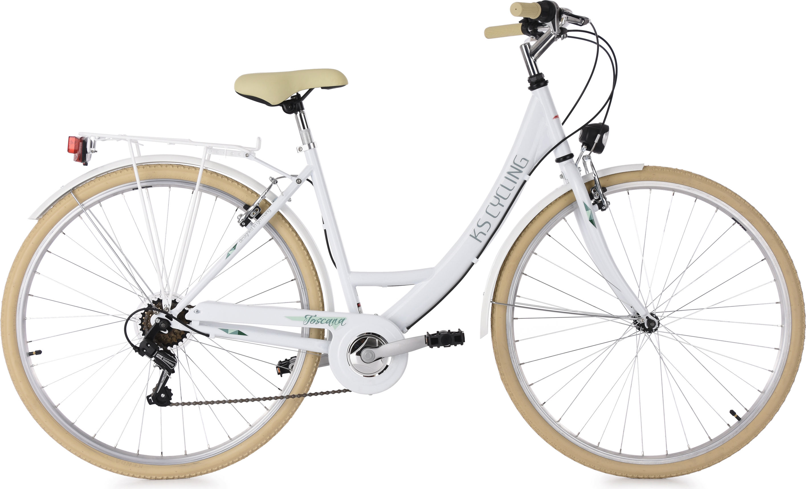 KS Cycling Damenfahrrad Cityrad 6-Gänge Toskana 28 Zoll 500C