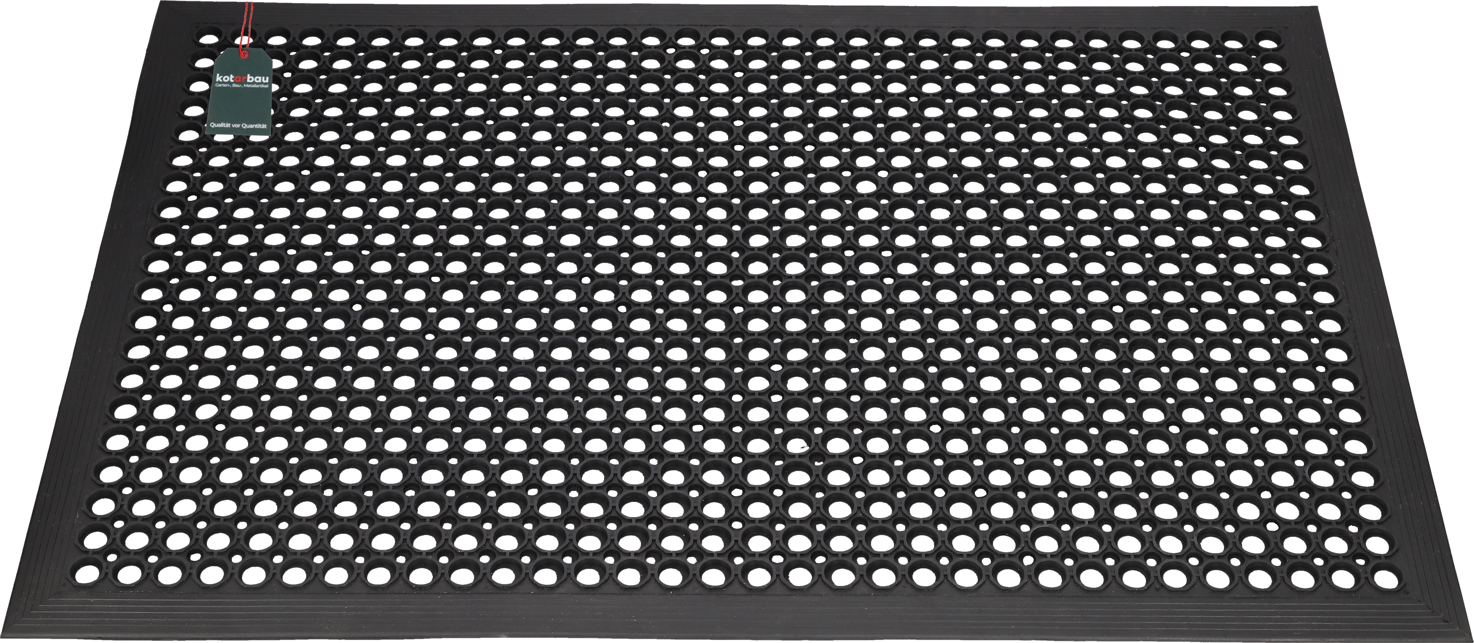 KOTARBAU Gummimatte Mit Lochmuster – 50x100 Cm, Schwarz, Rutschfest, Für Innen & Außen