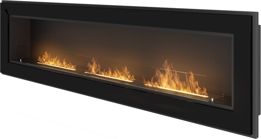 Rám 1800 SimpleFire vstavaný krb na bioetanol s čiernym sklom