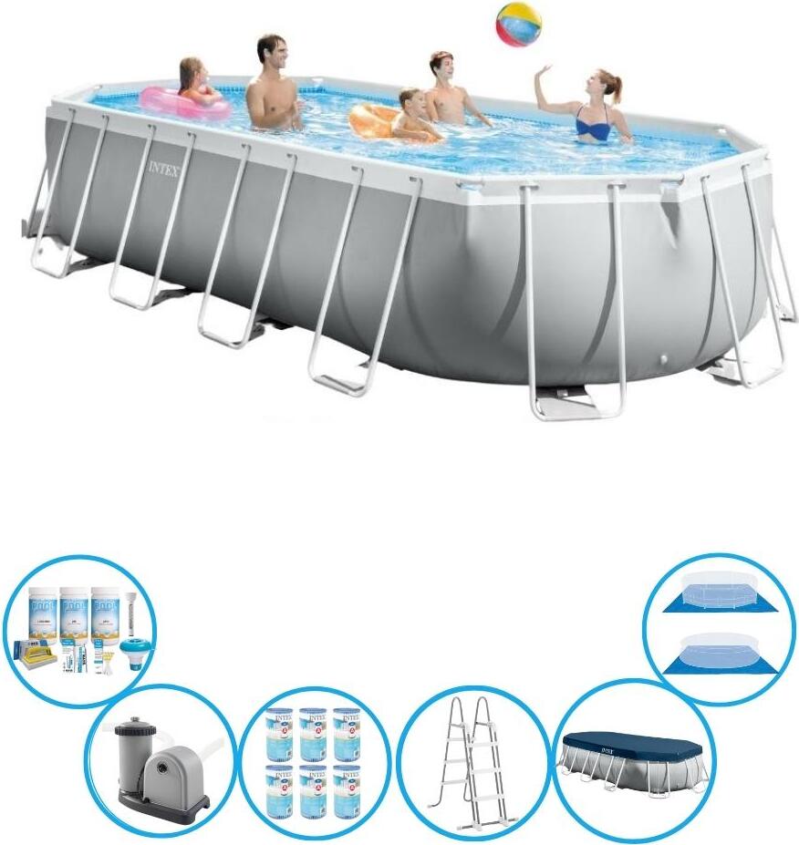 Rám bazéna Intex Prism - balenie bazéna - 610x305x122 cm