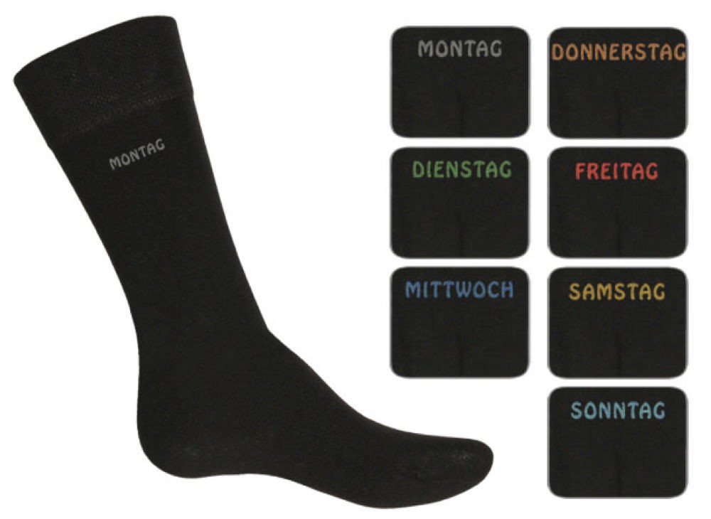 schwarz 47-50 Socken Gr 