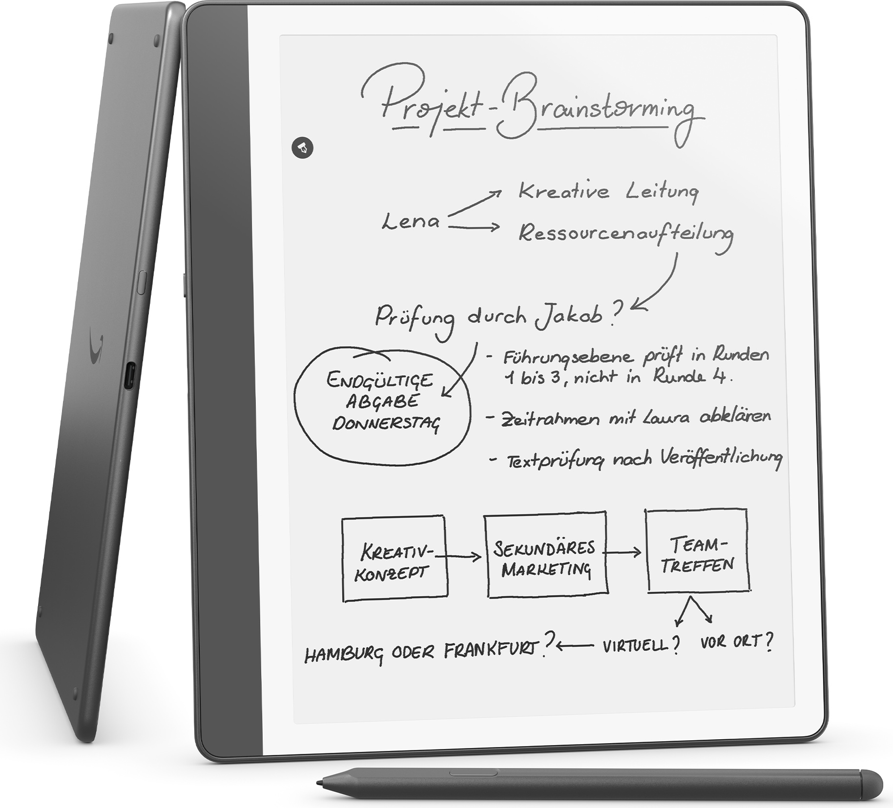 Amazon Kindle Scribe, 25,9 cm (10.2"), E Paper, AZW, AZW3, DOC, DOCX, EPUB, HTML, MOBI, PDF, PRC, RTF, TXT, AAX, BMP, GIF, JPEG, PNG, 16 GB B0CZB5RHWX