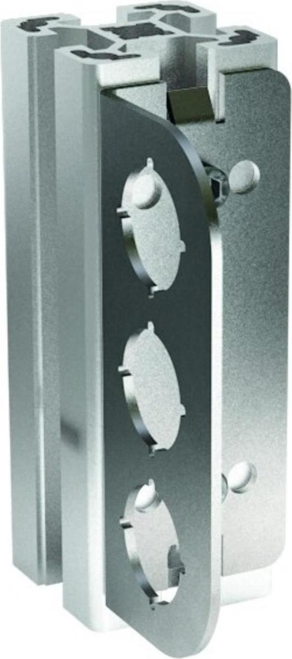 Georg Schlegel Montagewinkel 90° für 3 Befehlsgeräte Montageausschnitt Durchmesser 22,3mm - 1 Stück S_CW390