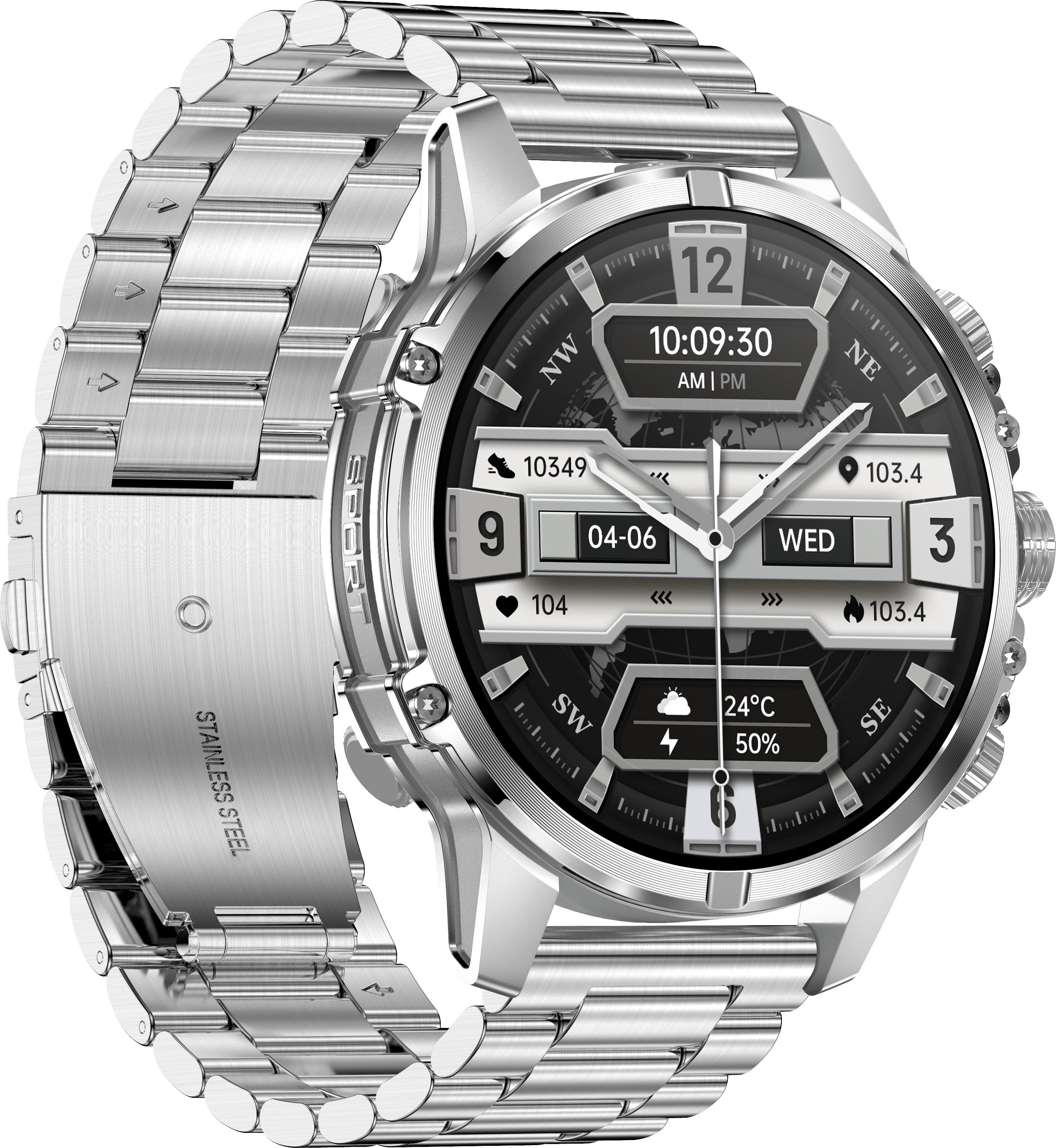 INF Smartwatch CF53 Strieborná oceľ