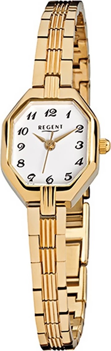 Regent oceľové dámske hodinky F-305 quartz náramok zlaté D2URF305