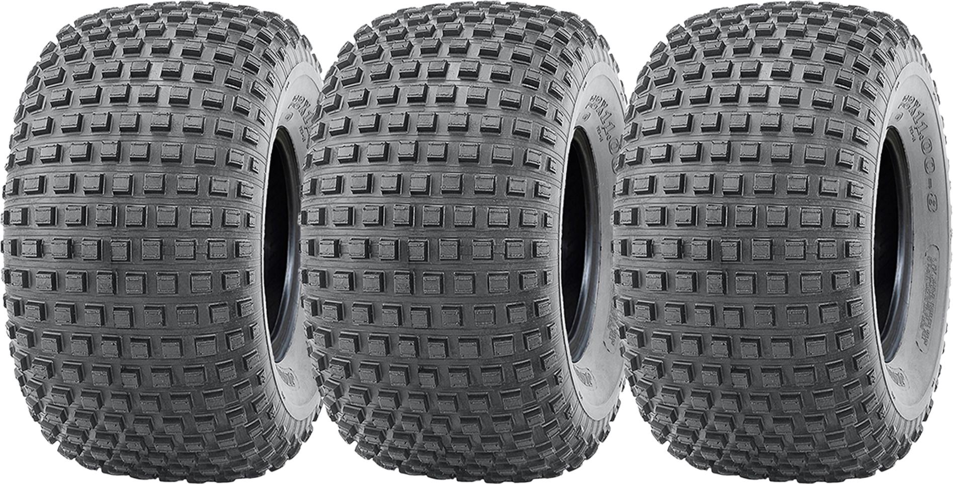 22x11.00-8 Knobby ATV pneumatika, Quad trailer 22 11 8 pneumatika 4 vrstvová, sada 3 ks